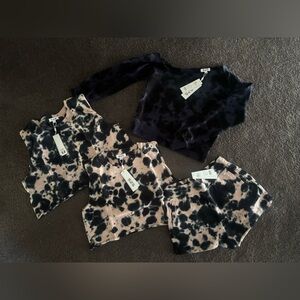 525 America Black and Tan Tie-Dye Top 4 pieces!!!!